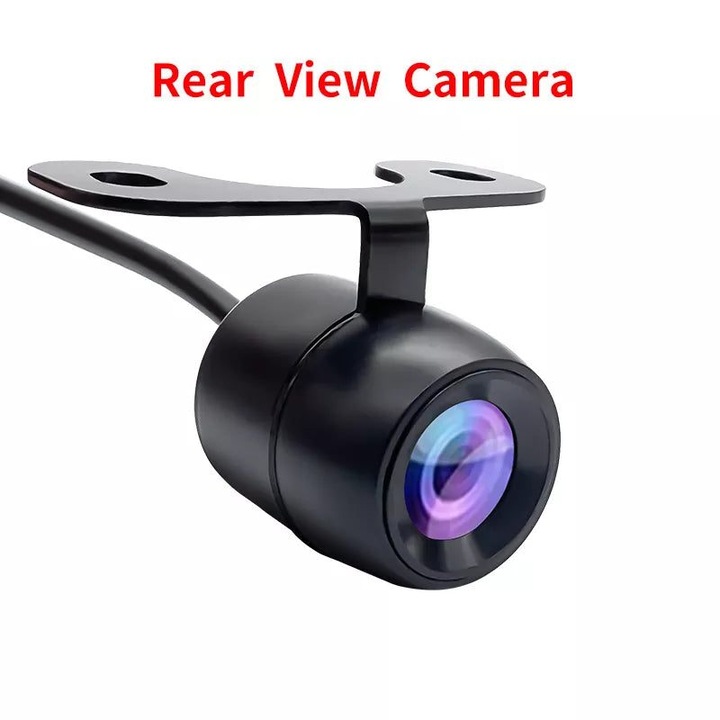 Camera retrovizoare auto K0323-0806-CJ9725, HD, vedere nocturna, unghi larg, senzor PC7070K 648x480 (NTSC), IP67, linii ghidare, DC12V, negru