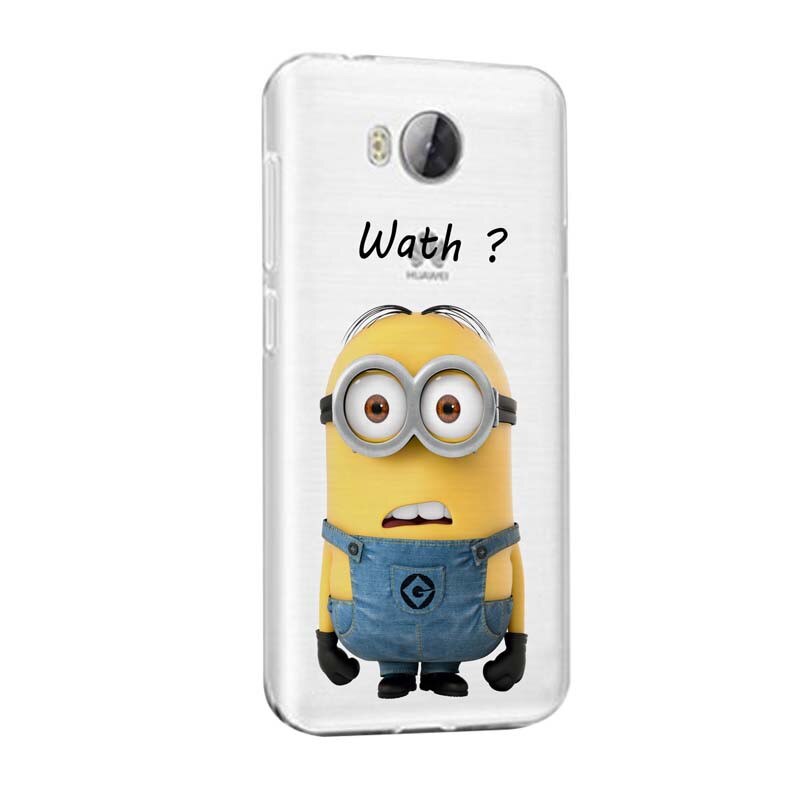 Husa Silicon, Transparent, Slim, Minion Whaaat?, Huawei Honor 4A