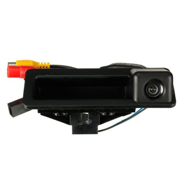 Camera marsarier K0323-0806-CJ10287 pentru manere portbagaj BMW E60/E61/E90/E91/E92/E93/E70/E71/E82/E88/E84, CCD HD, senzor color CMOS/CCD, unghi 170°, IP67/IP68, NTSC/PAL, 12V, cabluri incluse, negru