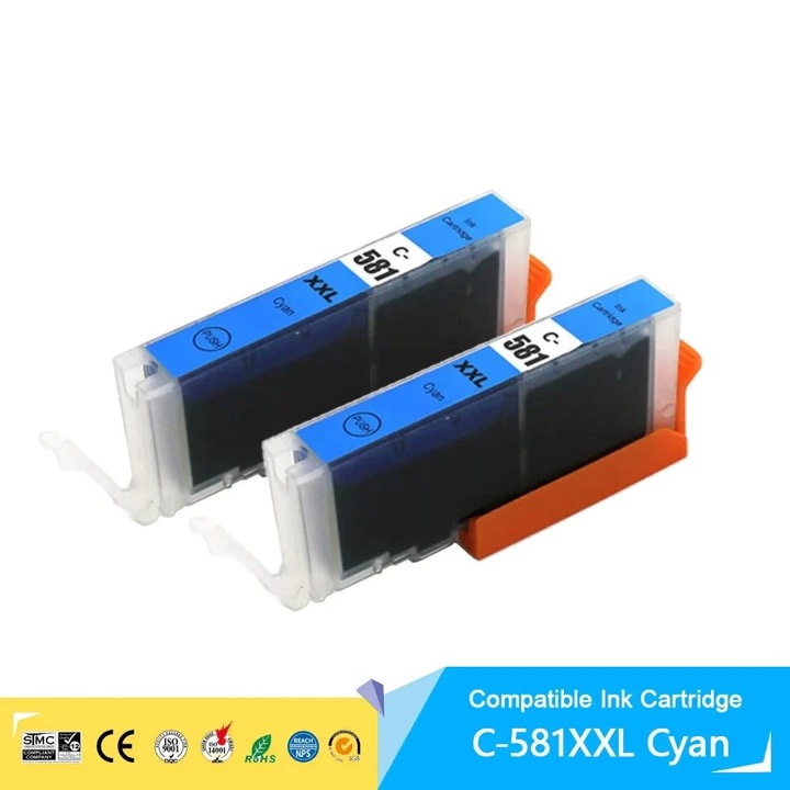Kompatibilis Canon PGI-580XXL/CLI-581XXL tintapatron chippel, sárga, K0323-0806-CJ12014