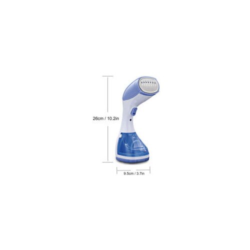 Fier de calcat cu aburi portabil 92SZOO-k0085-260521-059, 1500 W, ABS, alb/albastru, 26 x 9.5 cm