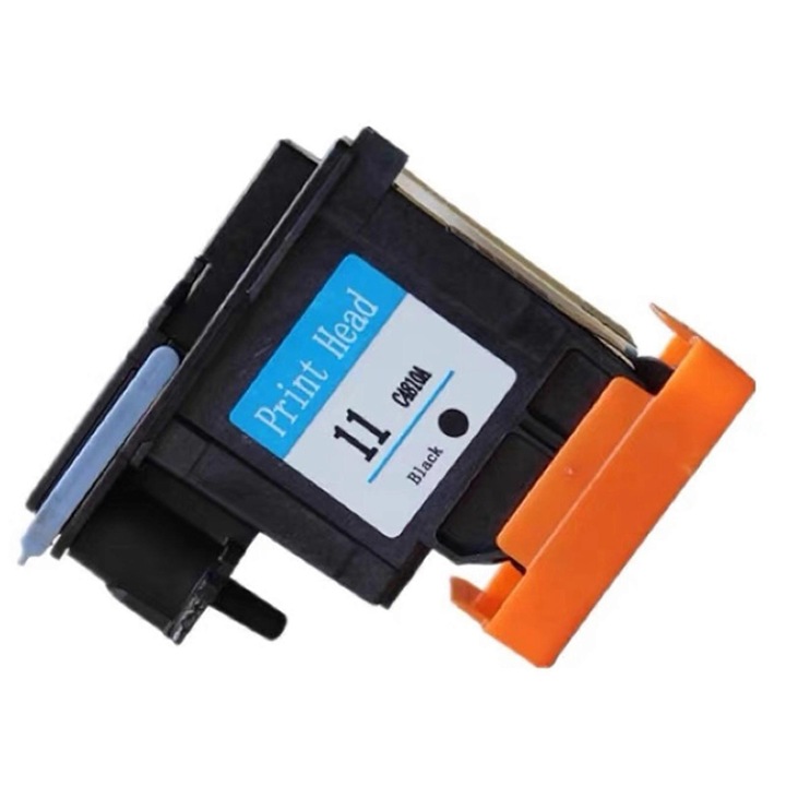 Nyomtatófej HP 11 (C4810A/C4811A/C4812A/C4813A) típushoz, fekete, tintával és chippel, kompatibilis a HP 11/1000/1100/1200/2200/2280/2600/2800/CP1700/100/500/9100/9120/K850 nyomtatókkal