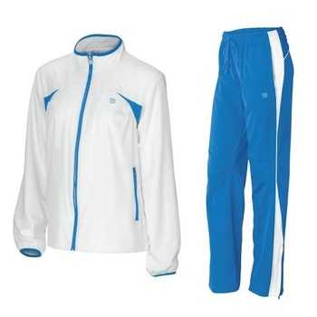 Trening Wilson Junior Stretch Woven Warm-UP, copii, Alb, M Trening Wilson Junior Stretch Woven Warm-UP, copii, Alb, M