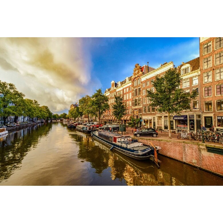 Tablou canvas Canale olandeze (90 x 60 cm)