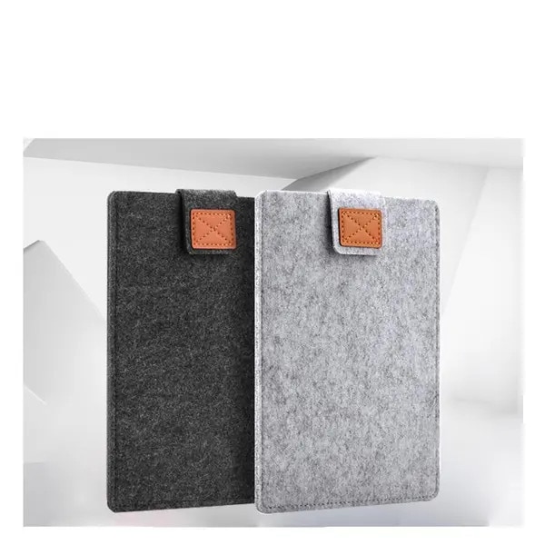 Husa pentru laptop din fetru de lana, cu inchidere Velcro si protectie groasa, compatibila cu MacBook Pro/MacBook Air 13", gri/antracit, 34 x 25 cm