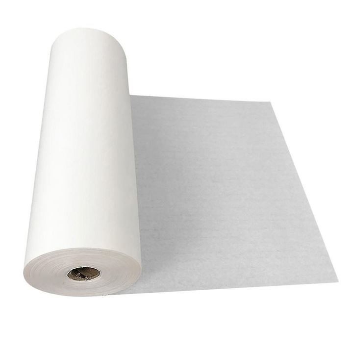 Hartie pentru caligrafie chineza (hartie de orez) in rola, 2500 x 40 cm, alb, 1 rola