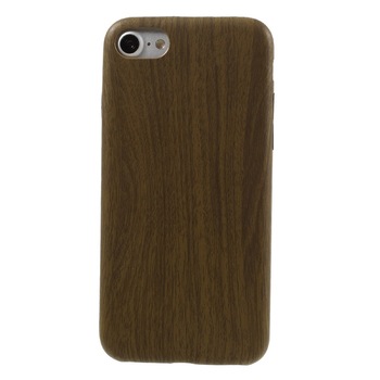 Husa iPhone 7/8 - Textura Lemn, Plastic dur, Maro Husa iPhone 7/8 - Textura Lemn, Plastic dur, Maro