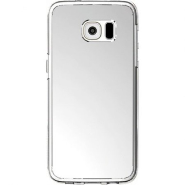 Калъф за Samsung Galaxy S6 Edge, тип огледало MyStyle Elegance Luxury, сребрист