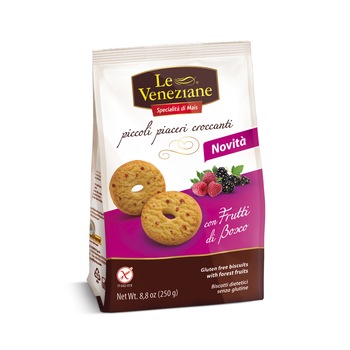 Biscuiti cu fructe de padure Fara Gluten 250g LEVENEZIANE Biscuiti cu fructe de padure Fara Gluten 250g LEVENEZIANE