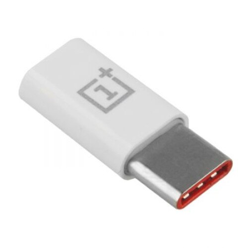 Adaptor OnePlus Micro-USB la USB Type-C, Alb