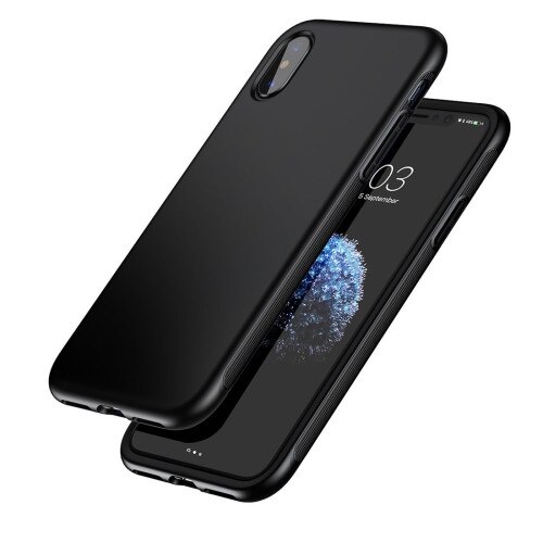 Husa pentru iPhone X, protectie completa TPU si TPE, rezistenta la socuri, rezistenta la uzura, anti-zgarieturi