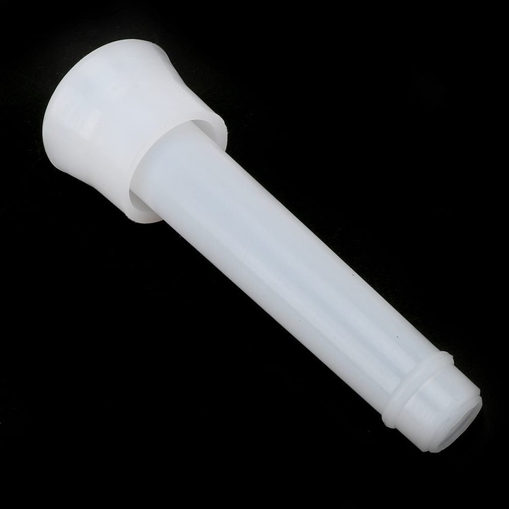 Fejőgép tőgygumi, élelmiszeripari szilikon, K0323-0720-CJ1298, fehér, 17,6 cm
