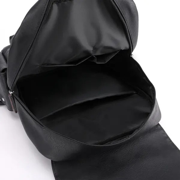 Rucsac din piele PU moale, stil vintage, capacitate mare, compatibil laptop 15.6", buzunare multiple, maro inchis