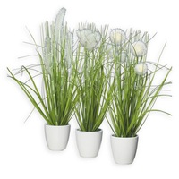 aranjament x3 iarba decorativa artificiala verde-crem in ghiveci - 36 cm imagen 33_1_
0