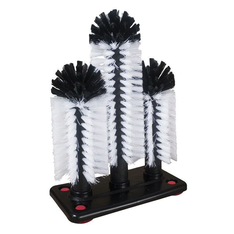 Set 3 perii RAKI diferite marimi de curatat pahare cu picioare de vid