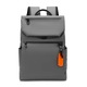Rucsac laptop din nylon cu port USB, compartiment captusit pentru laptop 15,6", multiple buzunare, rezistent la apa, gri