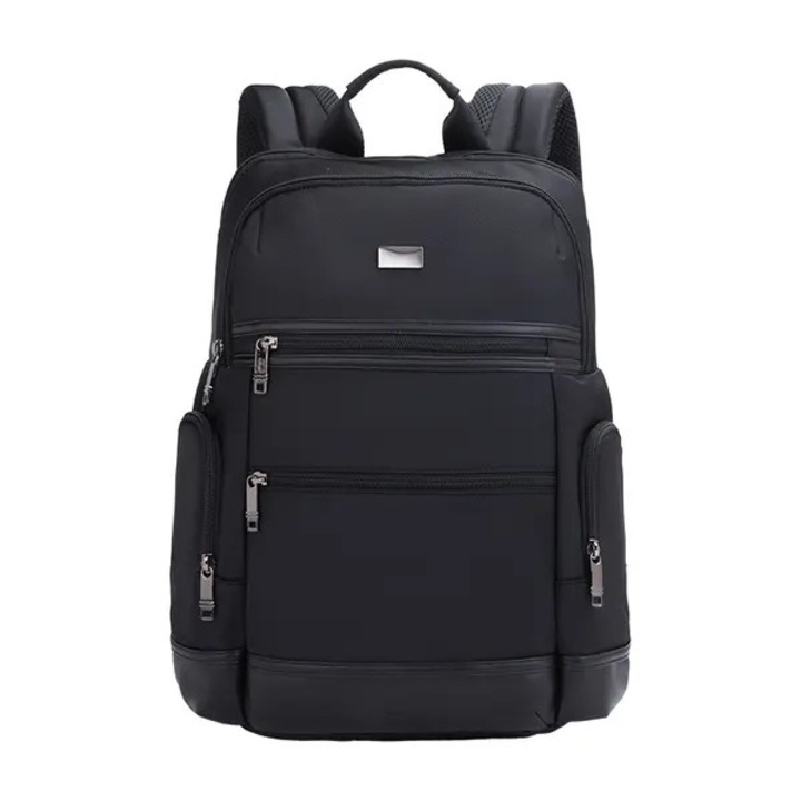 Rucsac pentru barbati, din twill rezistent la apa, pentru laptop, bretele cu amortizare, anti-astazi pentru calatorii, negru, 28 x 14 x 41 cm