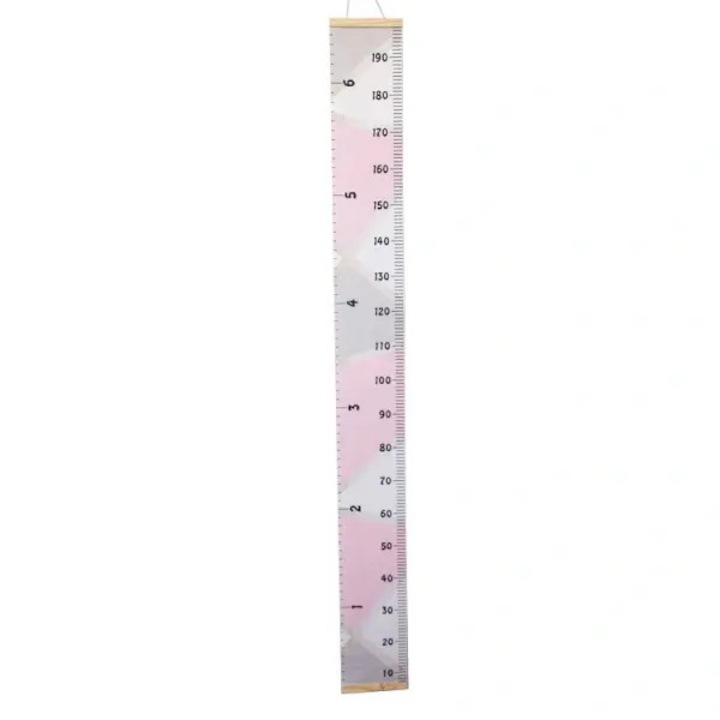 Fali magasságmérő vonalzó gyerekeknek IZO-CJ-K0497-260708-3887, vászonból, fa végekkel, többszínű, 200 x 20 cm