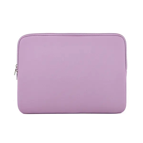 Husa pentru laptop PRE-CJk0515-26-0806-819 din poliester cu captuseala neopren, rezistenta la socuri si zgarieturi, buzunar extra pentru tableta/documente, lila, compatibil 15/15,6 inch, 39 x 2 x 28,5 cm