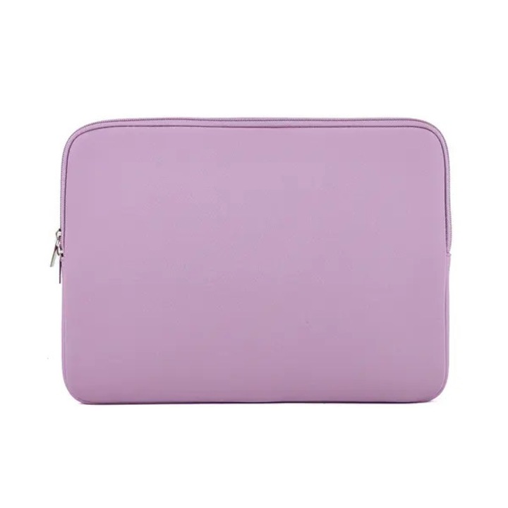 Husa pentru laptop PRE-CJk0515-26-0806-819 din poliester cu captuseala neopren, rezistenta la socuri si zgarieturi, buzunar extra pentru tableta/documente, lila, compatibil 15/15,6 inch, 39 x 2 x 28,5 cm