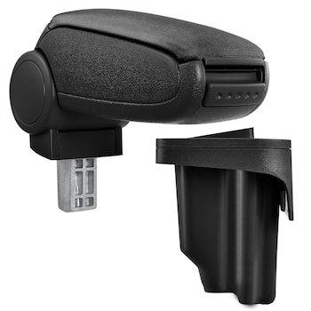 Cotiera auto, pro.tec, pentru BMW E46, tesatura, negru - cu compartiment pentru depozitare Cotiera auto, pro.tec, pentru BMW E46, tesatura, negru - cu compartiment pentru depozitare