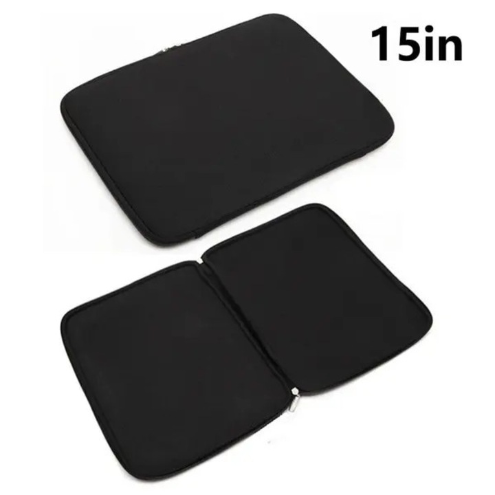 Husa pentru laptop 15 inch PRE-CJk0515-26-0806-1556, neopren ultrasoft cu fermoar si interior anti-zgarieturi, negru