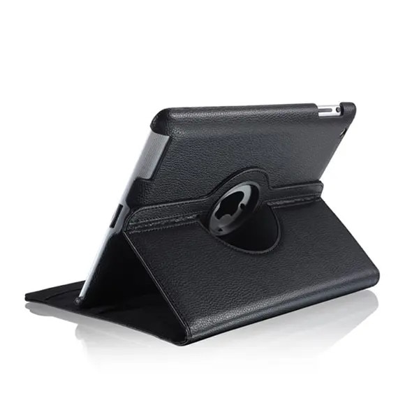 Husa rotativa 360° pentru iPad 2/3/4, piele PU, suport 3 pozitii, functie Auto Sleep/Wake, negru, cod PRE-CJk0515-26-0806-1944