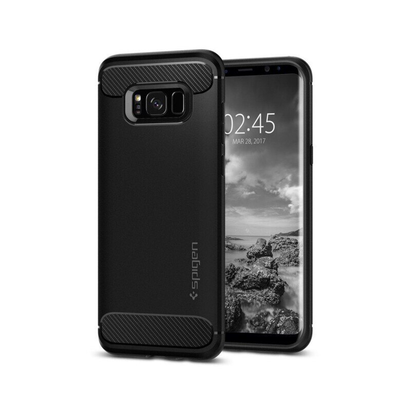 Husa Spigen Rugged Armor Samsung S8 Negru , silicon
