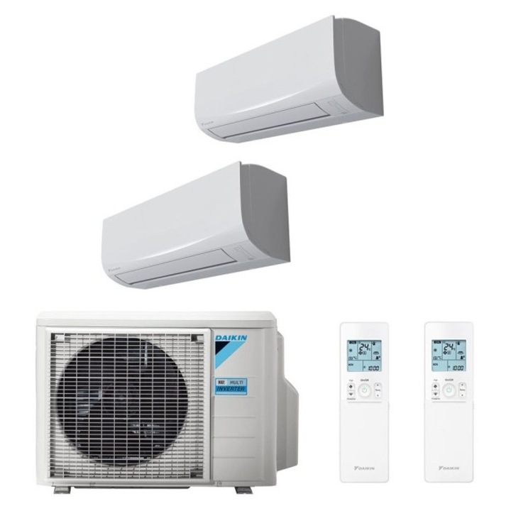 Aparat de aer conditionat dublu split Daikin Sensira 2x9000 BTU, Wi-Fi inclus, garantie 5 ani, 2MXF50A + 2xCTXF25C