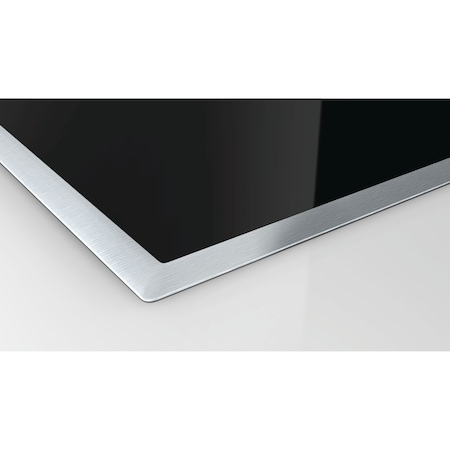 Plita incorporabila Neff T16BD56N0, Vitroceramica, 4 zone de gatit, TouchControl, Afisaj digital, PotBoost, Timer, Indicator, Rama inox, 60 cm, Negru