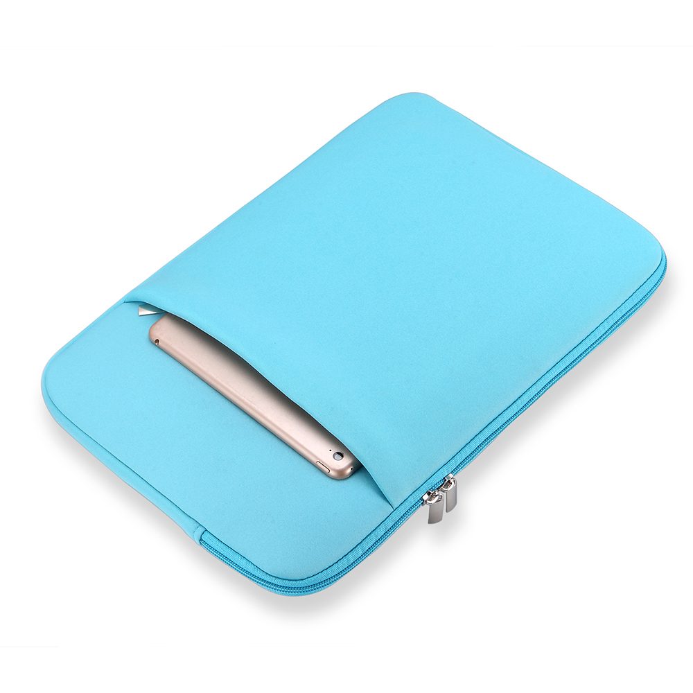 Husa pentru laptop din spuma, cu buzunar frontal si fermoar, protectie anti-soc, gri, compatibila cu 11/12/13/14/15/15.6/17 inch
