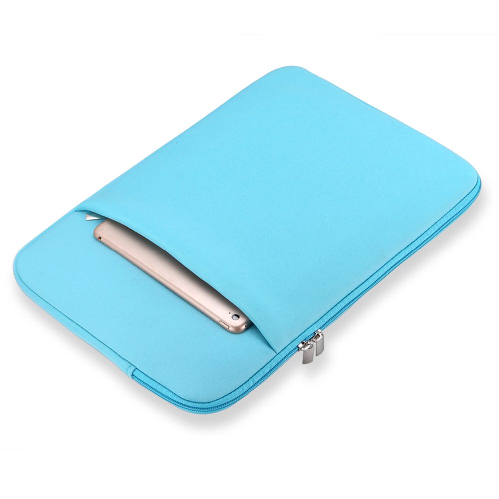 Husa pentru laptop din spuma, cu buzunar frontal si fermoar, protectie anti-soc, gri, compatibila cu 11/12/13/14/15/15.6/17 inch