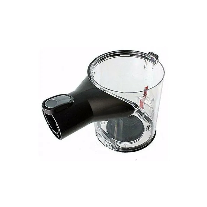 Recipient colectare praf pentru aspirator Dyson V6, piesa de schimb 965660-01 / k0441-0707-QHeamg136296, compatibil cu DC58/DC59/V6 Series (V6 Flexi, V6 Animal, V6 Fluffy, SV04, DC61, DC62), transparent/negru