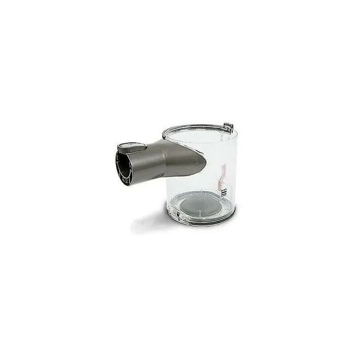 Recipient colectare praf pentru aspirator Dyson V6, piesa de schimb 965660-01 / k0441-0707-QHeamg136296, compatibil cu DC58/DC59/V6 Series (V6 Flexi, V6 Animal, V6 Fluffy, SV04, DC61, DC62), transparent/negru