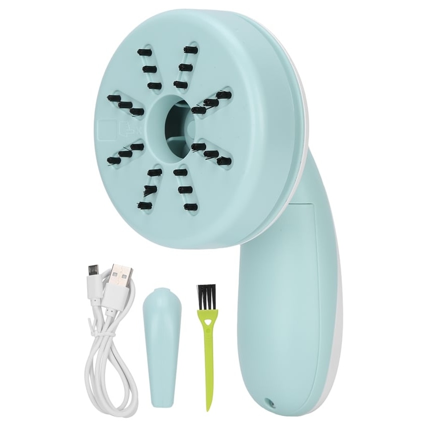 Aspirator portabil de birou C500 emag01-WT4939, reincarcabil, mini, baterie 1200mAh (18650), USB, fara fir, pentru par si praf, bleu, 16 x 8.5 cm