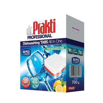 Tablete comprimate pentru masina de spalat vase Clovin, dr.Prakti, 30 + 5 tablete Tablete comprimate pentru masina de spalat vase Clovin, dr.Prakti, 30 + 5 tablete
