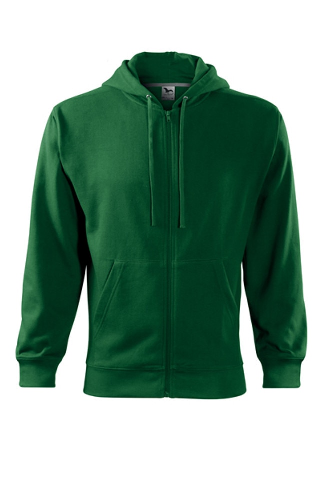 Hanorac Malfini Trendy Zipper, Verde sticla