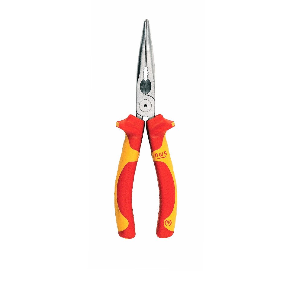 Cleste cioc ascutit si indoit 45grade VDE, 200mm,pentru instalatii electrice