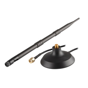 Antena WI-FI Omnidirectionala Savio AK-05, 2.4GHz, 12dBI, Include cablu 2m si stand Antena WI-FI Omnidirectionala Savio AK-05, 2.4GHz, 12dBI, Include cablu 2m si stand