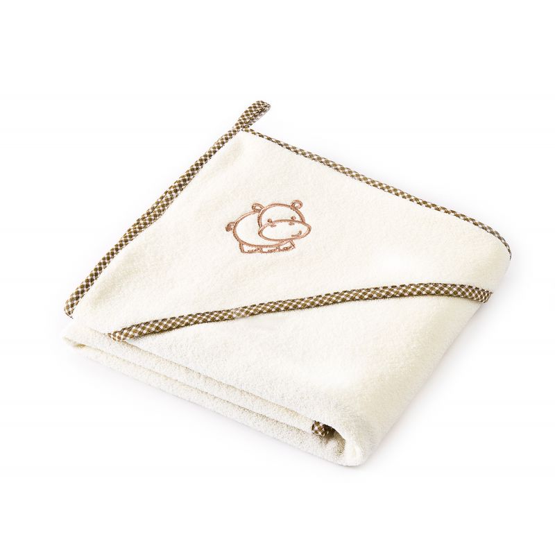 Prosop cu gluga Sensillo Hippo 80x80 cm Ivory