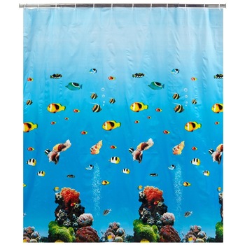 Perdea de dus Wenko Ocean, 180 x 200 cm, Albastru Perdea de dus Wenko Ocean, 180 x 200 cm, Albastru