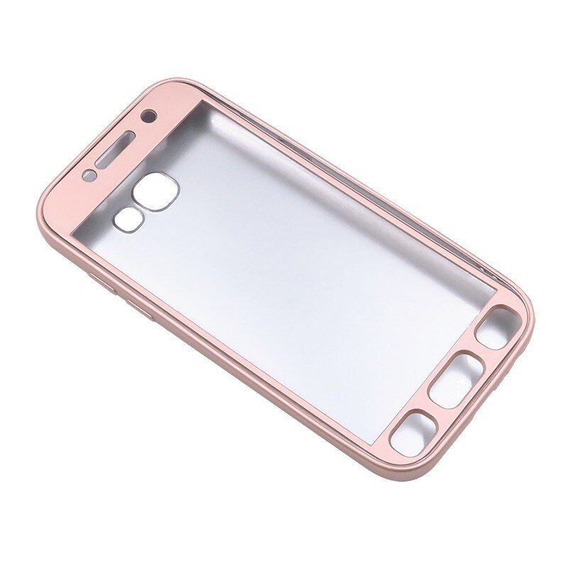 Husa Samsung Galaxy A3 2017 Flippy Full Silicone 360 Auriu