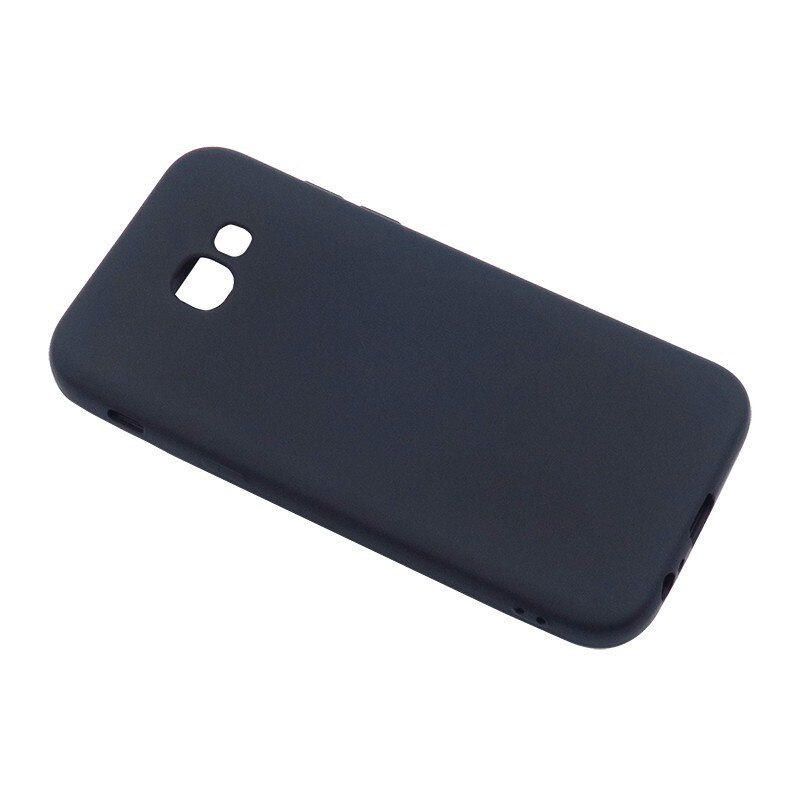 Husa Samsung Galaxy A7 2017 Flippy Full Silicone 360 Negru/Black + Folie de protectie