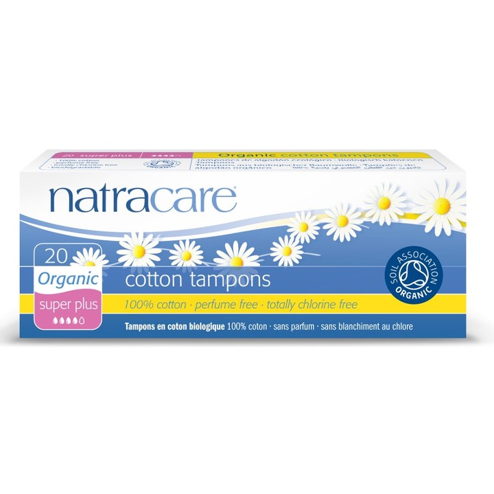Био тампони Natracare Супер плюс, 20 бр