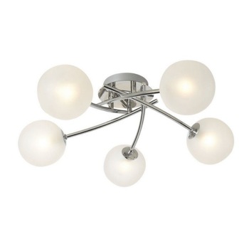 Aplica Din Metal Si Sticla Sablata Crom Slefuit, 5xG9 Aplica Din Metal Si Sticla Sablata Crom Slefuit, 5xG9