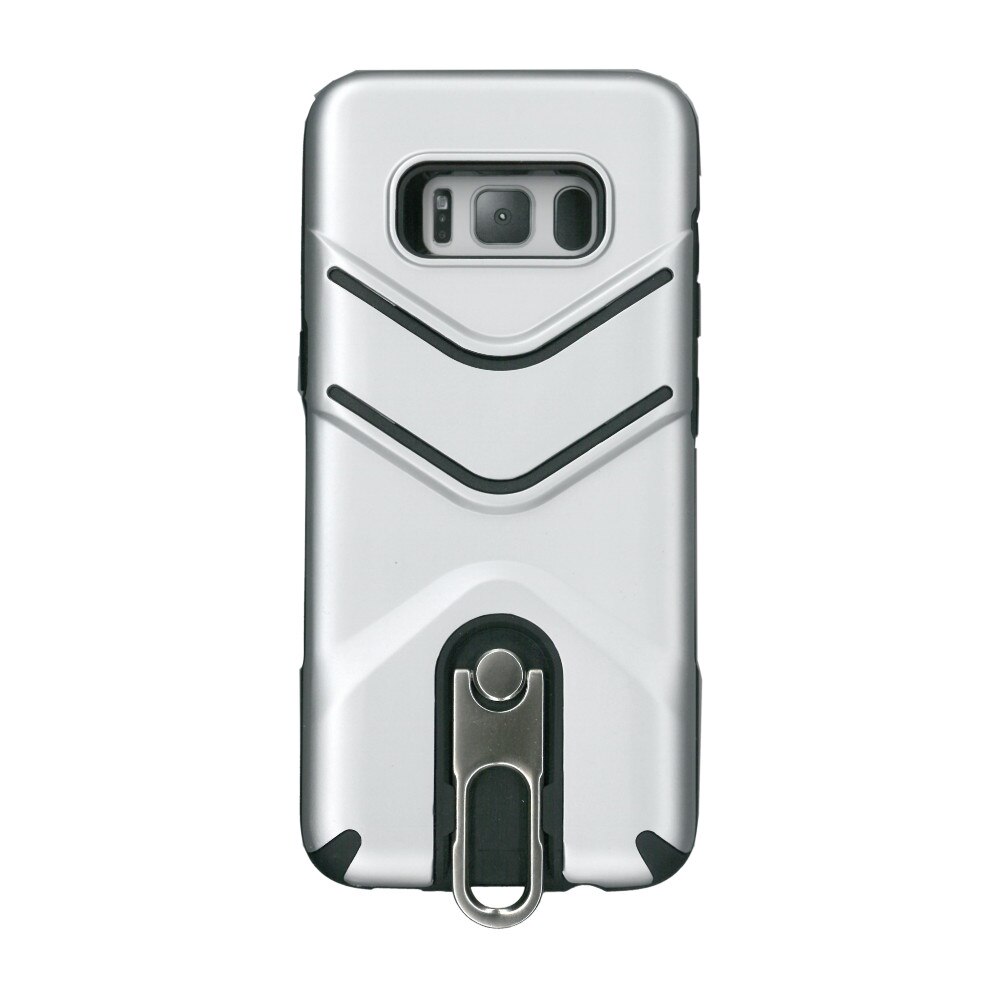 Husa spate cu clips Creative pentru Samsung Galaxy S8, argintiu
