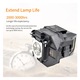 ELPLP96 projektorlámpa, kompatibilis az Epson Home Cinema 1060/2100/2150, PowerLite és EB modellekkel (emag01-WT17336), UHE210W, 2000–3000 óra, fekete