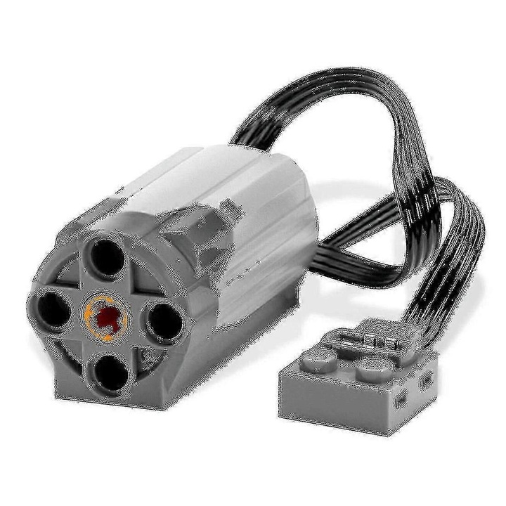 Servo motor compatibil cu LEGO Technic Power Functions 8883, plastic, gri, 1 buc, cod E36-A148-e-9110-CJ