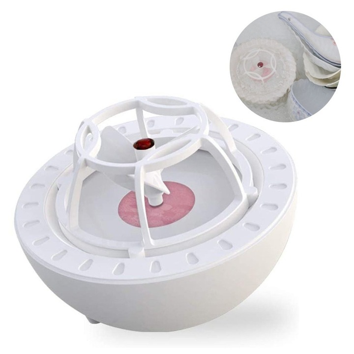 Masina de spalat vase mini portabila USB K0460-emagCJ-17981, alimentare USB 10 W, carcasa ABS, cablu 1.2 m, 100 x 100 x 75 mm
