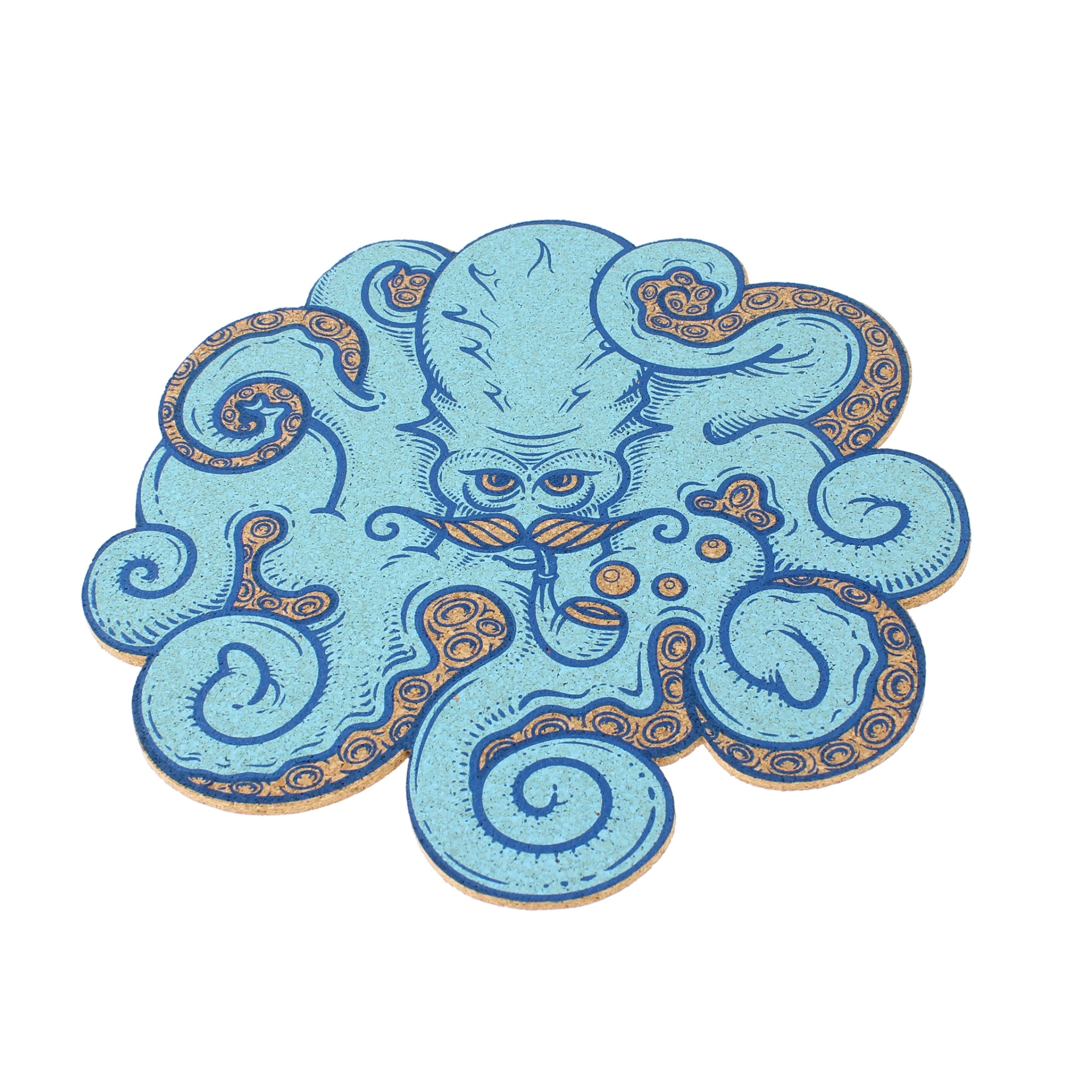 Suport recipiente fierbinti Casuta cu daruri, model Ringo SOH0101,100% pluta, 22 x 1 cm, rezistent la temperaturi ridicate